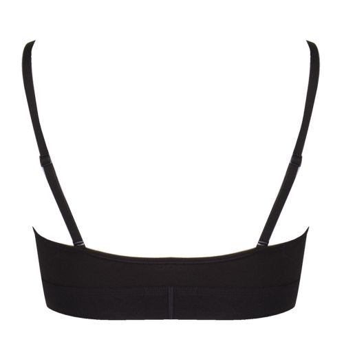 Womens Black Unlined Triangle Bralette 28939 by Calvin Klein from Hurleys