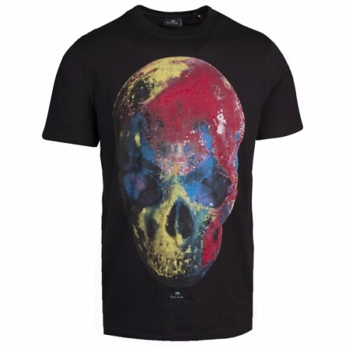 Mens Black Colour Skull Regular Fit S/s T Shirt 40897 by PS Paul Smith from Hurleys