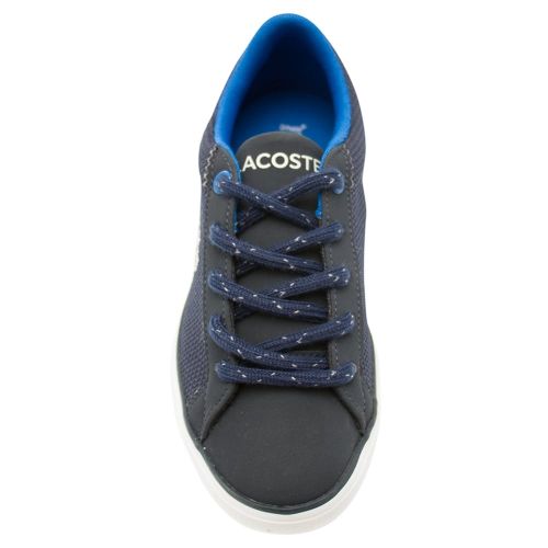 Child Navy Blue Lerond Trainers (10-1) 14328 by Lacoste from Hurleys
