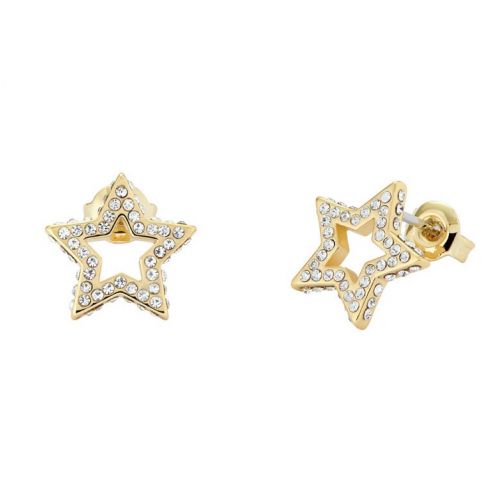 Womens Gold/Crystal Tantum Twinkle Star Studs 97504 by Ted Baker from Hurleys