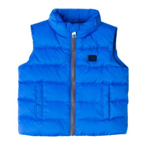Baby Blue Down Filled Gilet 62502 by Armani Junior from Hurleys