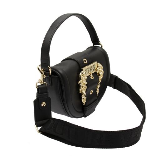 Womens Black Branded Buckle Saddle Crossbody Bag 51108 by Versace Jeans Couture from Hurleys