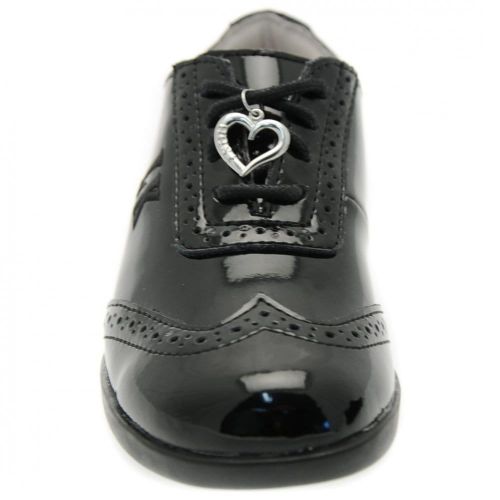 Girls Black Patent Kimberly Brogues (28-35) 9838 by Lelli Kelly from Hurleys