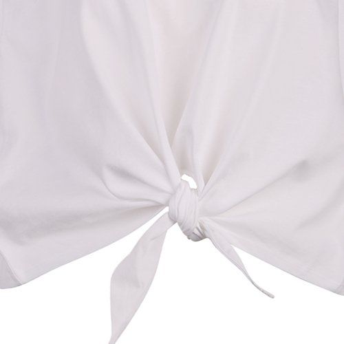 Womens White KORS Tie S/s T Shirt 108117 by Michael Kors from Hurleys