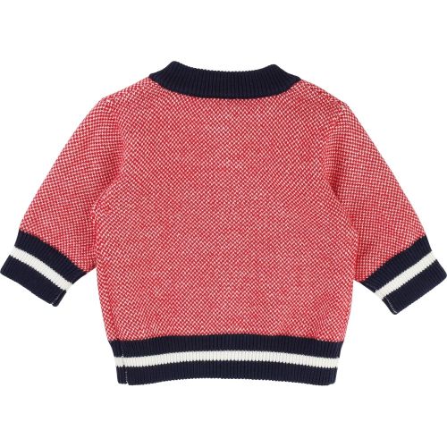 Baby Red & Navy Reversible Knitted Cardigan 13372 by Timberland from Hurleys