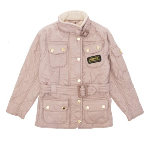 Girls Latte International Quilted Jacket 31248 by Barbour from Hurleys