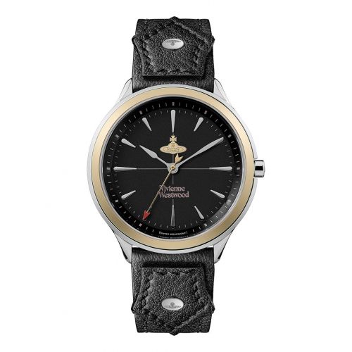 Womens Silver/Gold The Elcho Leather Strap Watch 108722 by Vivienne Westwood from Hurleys