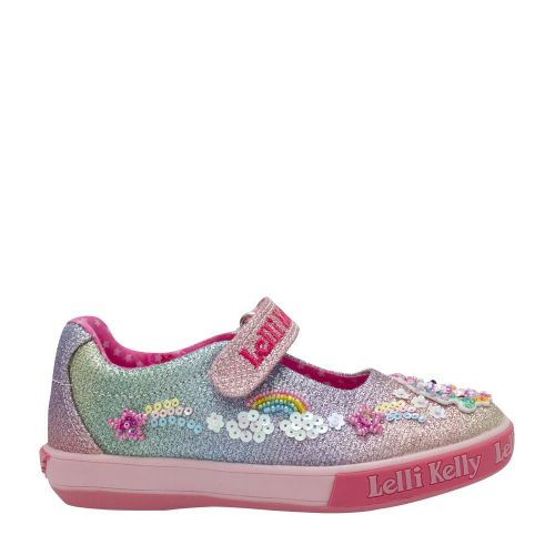 Girls Multi Glitter Treasure Unicorn Dolly Shoes (24-35) 87412 by Lelli Kelly from Hurleys
