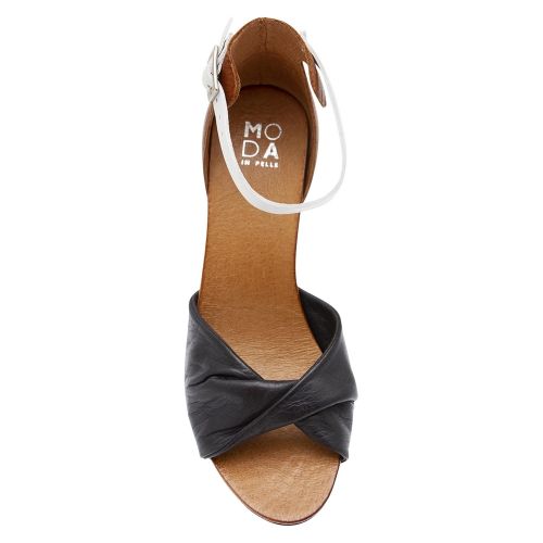 Womens Navy Lobello Heeled Sandals 41438 by Moda In Pelle from Hurleys