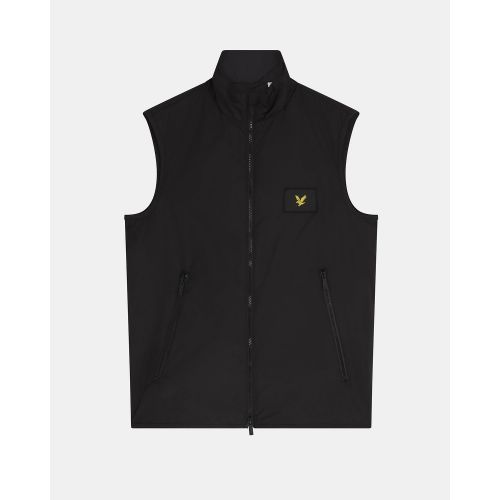 Mens Jet Black Double Zip Packable Gilet 105326 by Lyle and Scott from Hurleys