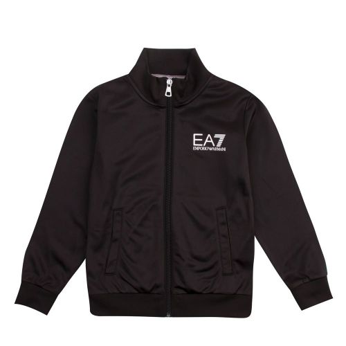 Boys Black Branded Poly Tracksuit 84148 by EA7 from Hurleys