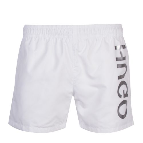Mens White Saba Branded Swim Shorts 51842 by HUGO from Hurleys