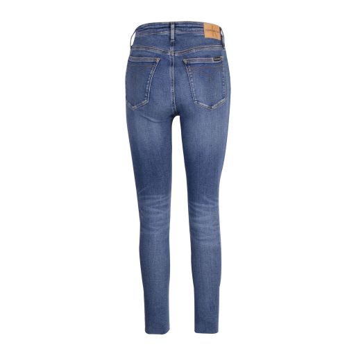 Womens Mid Blue CKJ 010 High Rise Skinny Jeans 74564 by Calvin Klein from Hurleys