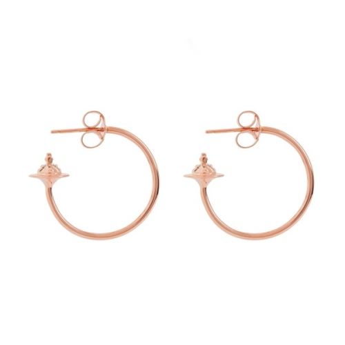 Womens Rose Gold Rosemary Small Earrings 29706 by Vivienne Westwood from Hurleys