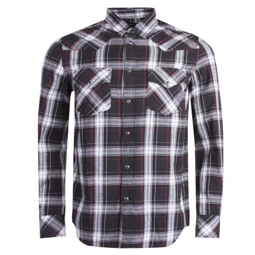 Mens Black S-East-Long-C Check L/s Shirt 33259 by Diesel from Hurleys