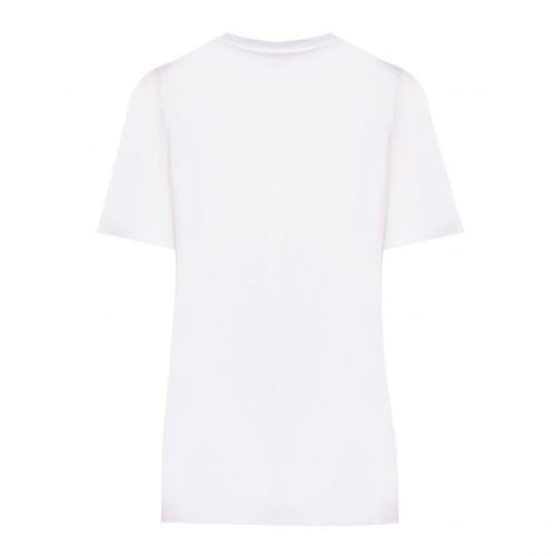 Womens Optical White Heart Logo S/s T Shirt 110541 by Love Moschino from Hurleys