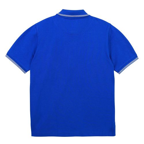 Boys French Blue Tipped Branded S/s Polo Shirt 84557 by BOSS from Hurleys