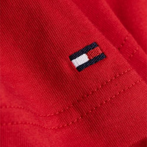 Mens Primary Red Corp Logo Stripe S/s T Shirt 58069 by Tommy Hilfiger from Hurleys