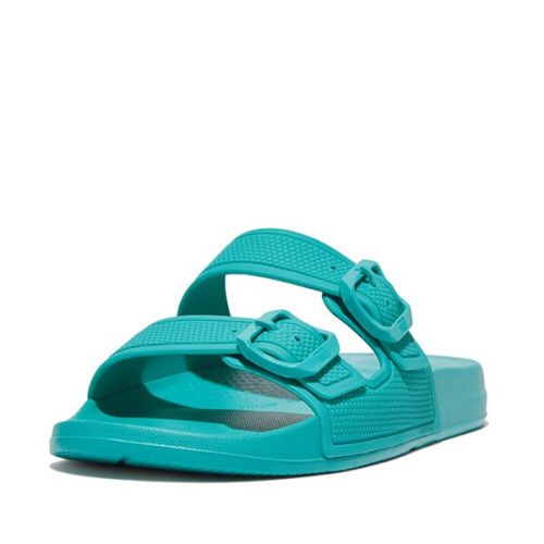 FitFlop Sandals Womens Tahiti Blue Iqushion Buckle | Hurleys