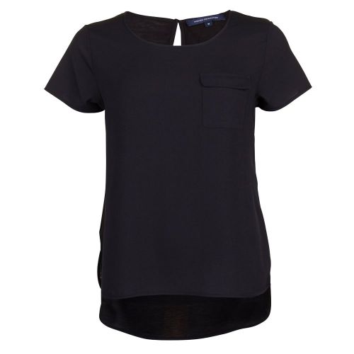 Womens Black Classic Crepe Pocket Top 70734 by French Connection from Hurleys