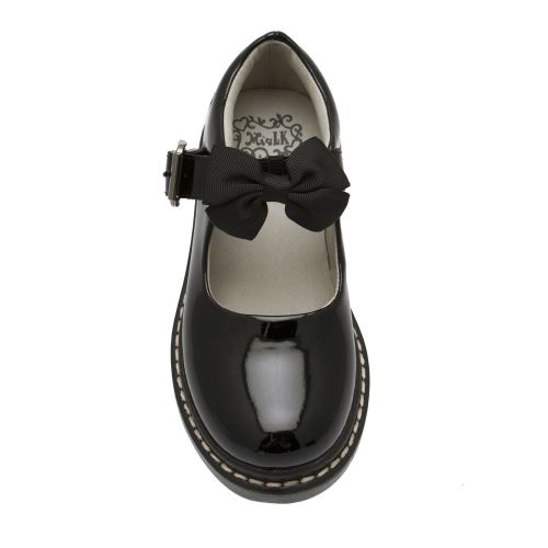 Girls Black Patent Audrey Bow Shoes (26-38) 44946 by Lelli Kelly from Hurleys