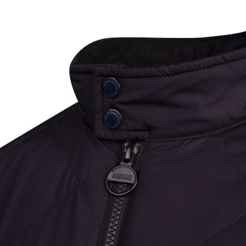 Mens Navy Glance Quilted Jacket 82982 by Barbour Steve McQueen Collection from Hurleys