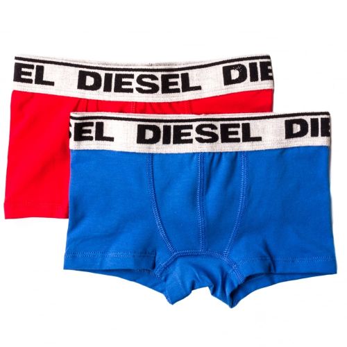 Boys Red & Blue 2 Pack Boxers 65161 by Diesel from Hurleys