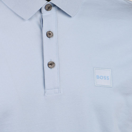 Casual Mens Light Blue Passenger S/s Polo Shirt 107146 by BOSS from Hurleys