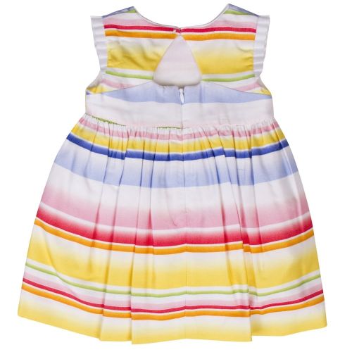 Girls Yellow Striped Dress 22552 by Mayoral from Hurleys
