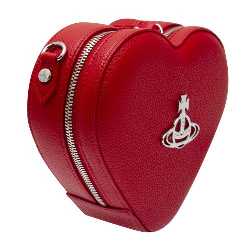 Womens Red Johanna Vegan Heart Crossbody Bag 75996 by Vivienne Westwood from Hurleys