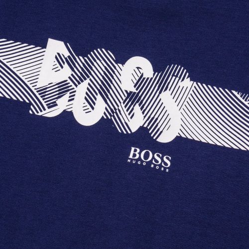 Boys Blue Graphic Logo S/s Tee Shirt 65401 by BOSS from Hurleys