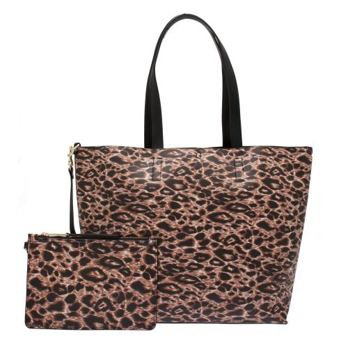 Womens Black Logo Leopard Reversible Shopper Bag 75849 by Versace Jeans Couture from Hurleys