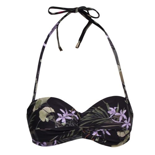 Womens Black Highland Liviana Twisted Bikini Top 54716 by Ted Baker from Hurleys