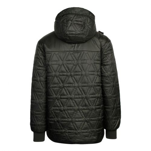 Mens Oil Slick Polygon Quilted Hooded Jacket 79215 by MA.STRUM from Hurleys