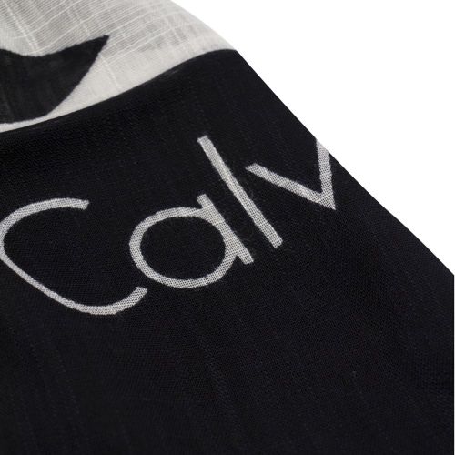 Womens Black Square Logo Scarf 20561 by Calvin Klein from Hurleys