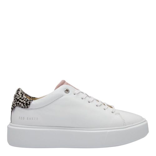 Womens White Cheetah Piixiee Platform Trainers 82550 by Ted Baker from Hurleys