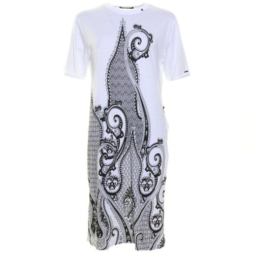Womens Optical White Paisley Maxi Tee Shirt 42181 by Replay from Hurleys