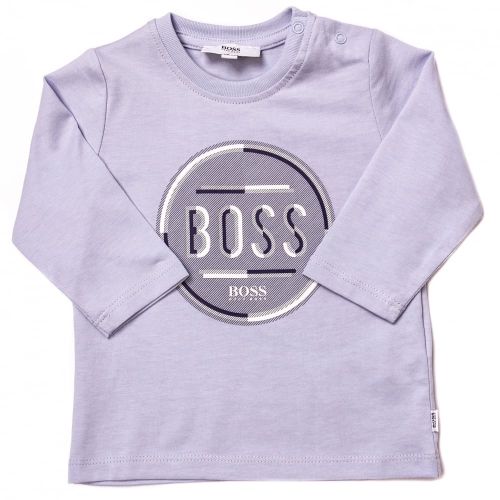 Baby Pale Blue Circle Logo L/s Tee Shirt 65318 by BOSS from Hurleys