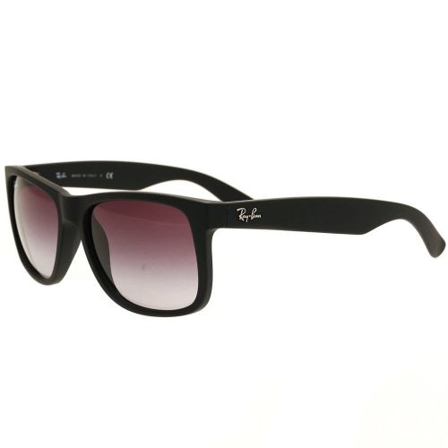Unisex Black RB4165 Justin Rubber Sunglasses