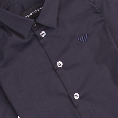 Boys Navy Branded Smart L/s Shirt 30709 by Emporio Armani from Hurleys