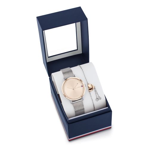Womens Blush Watch & Bracelet Gift Set 52259 by Tommy Hilfiger from Hurleys