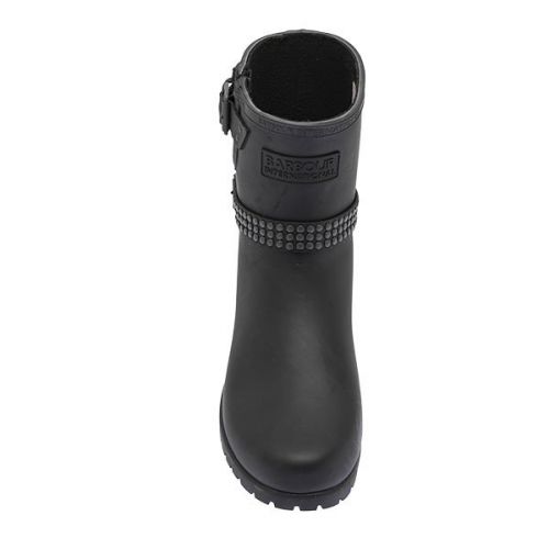 Womens Black Leona Wellington Boots 109577 by Barbour International from Hurleys
