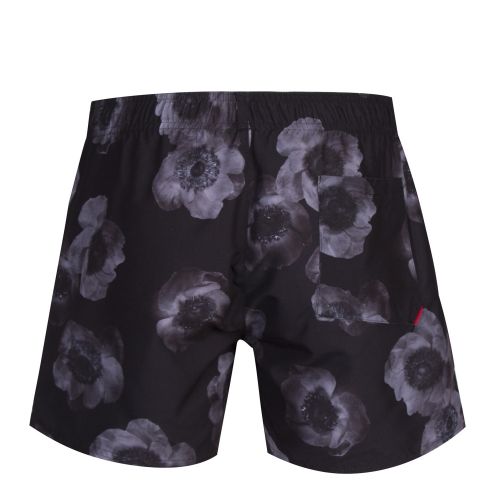 Mens Black/Grey Bonaire Floral Swim Shorts 42694 by HUGO from Hurleys