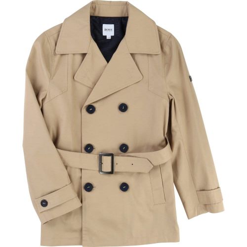 Boys Natural Belted Trench Coat 18880 by BOSS from Hurleys