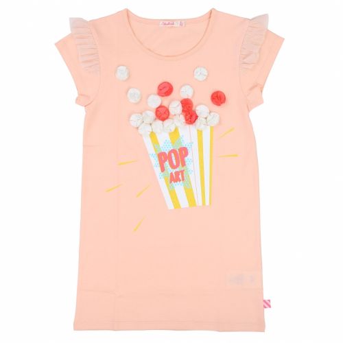 Girls Raspberry 3D Popcorn T Shirt Dress 36584 by Billieblush from Hurleys