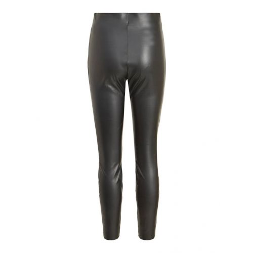 Womens Black Vibarb Coated High Waisted 7/8 Pants 106697 by Vila from Hurleys