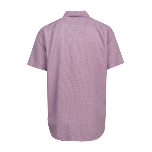 Mens Red Mini Gingham S/s Shirt 86295 by Lacoste from Hurleys
