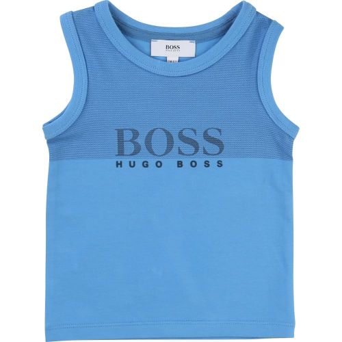 Baby Blue Baby Vest Top 6861 by BOSS from Hurleys