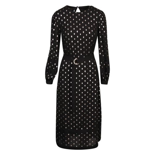 Womens Black Haylow Printed Midi Dress 50727 by Ted Baker from Hurleys