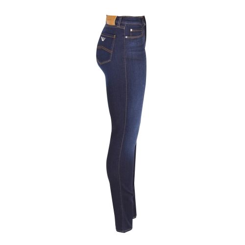 Womens Blue Wash J20 High Rise Skinny Fit Jeans 29082 by Emporio Armani from Hurleys